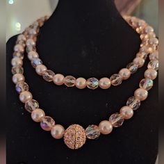 Gorgeous Light Pink Long Beaded Necklace With A Rhinestone Ball In The Center Of The Strand. Absolutely Beautiful. Brand New In Packaging From High-End Retailer. Macys Jewelry, Long Beaded Necklace, Light Pink Color, Women Accessories Jewelry, Womens Jewelry Necklace, Pink Color, Women's Accessories, Light Pink, Jewelry Accessories