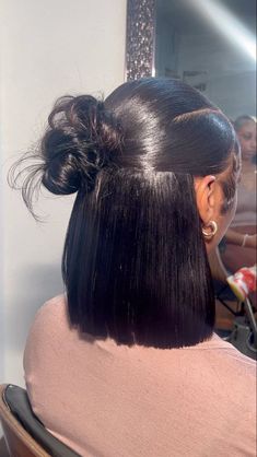 Sleek Ponytail Hairstyles, Birthday Hairstyles, Quick Natural Hair Styles, Quick Weave Hairstyles, A Pony, Pretty Braided Hairstyles, Hairdos For Curly Hair, Flat Iron Hair Styles, Slick Hairstyles