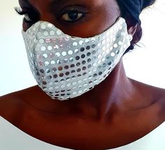 These beautiful reversible sparkly silver face masks are perfect to jazz up any outfit. The reversing side come in either plain white, blue, red or black. Shimmer And Shine, Beauty Magazine, Shimmer N Shine, Face Coverings, Face Masks, Beauty And Personal Care, Face Mask, Facial, Free Delivery