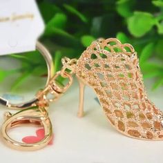 Luxury Metal Bags As Gifts, Luxury Metal Bag As Gift, Chic Metal Bags As Gifts, Shoe Pendant, Rhinestone Handbags, Crystal Keychain, Gold High Heels, Silver High Heels, Rhinestone High Heels