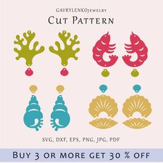 the cut pattern is available for purchase on any item in the store, and it's only $ 3 or more get 30 % off