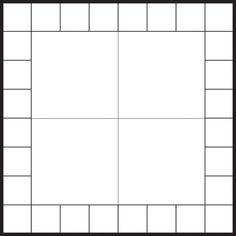 a black and white photo frame with squares