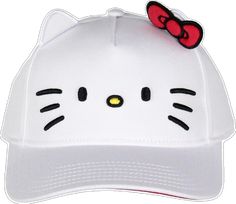 White Adjustable Kawaii Hat, Cute White Curved Brim Baseball Cap, Cute White Baseball Cap With Curved Brim, Cute White Snapback Hat With Curved Brim, Cute White Adjustable Snapback Hat, Cute Adjustable White Snapback Hat, Playful White Trucker Hat, Fun White Snapback Hat With Flat Bill, White Fun Snapback Hat With Flat Bill