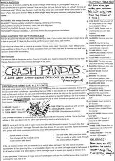 an advertisement for the crash pandas