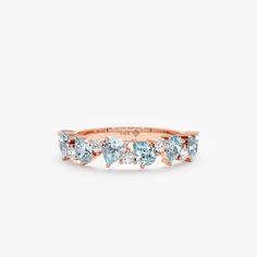 Yuna - Handmade- Solid Gold- Natural Diamonds and Gems- G Color, SI Quality Diamonds- Total Aquamarine Carat Weight: .70 ctw- Total Diamond Carat Weight: .13 ctw- Ring Width: 4 mm- Ring Height: 2.70 mm- Band Thickness: 2 mm All pieces come beautifully boxed in suede pouches you can always use (which really comes in handy when traveling!)