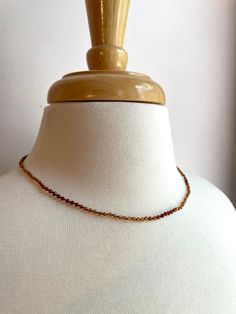 Natural faceted Hessonite Garnet hand knotted necklace. Beads are arranged in an ombre pattern, knotted on a chocolate colored silk. This necklace is a beautiful rusty color that sparkles in the light! The lobster clasp and findings are all gold filled. It measures 18". Silk is a very durable material, however when exposed to water it can weaken it. I suggest removing this necklace before showering or swimming. Shipping within the US generally takes 3-5 business days, orders ship out within 3 bu Ombre Pattern, Hand Knotted Necklace, Silk Necklace, Knotted Necklace, Necklace Beads, Hessonite Garnet, Chocolate Color, Packing Material, Bead Necklace