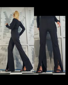 "Women Fitted Pants, Extravagant pants, High Waist Pants, Avant Garde Trousers, Gothic Pants, Casual Pants, Urban Pants, Loose Pants Extravagant designs and high quality fabrics! Materials & Care Textile Hand wash at low temperatures. Do not machine dry. Do not iron. Do not dry clean! Sizing We can make your piece from XS to 5XL! Everything in the shop can be also made according to your measures free of charge! Shipping ✈ Ready to ship The time I need to prepare an order for shipping varies. Fitted Leather Trousers, Stretch Wide-leg Dress Pants For Evening, Stretch Wide-leg Evening Dress Pants, Evening Stretch Wide-leg Dress Pants, Stretch Trousers For Fall, Stretch High Waist Wide Leg Pants For Evening, Stretch Full Length Wide Leg Pants With Side Slits, Stretch Wide Leg Pants With Side Slits, High Stretch Spring Trousers