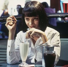 Pulp Fiction Diner, Quentin Tarantino Movies, Tarantino Films, Best Bobs, Good Movies On Netflix, Anna Karina, Robert Mapplethorpe, Asia Tenggara, Jeanne Damas