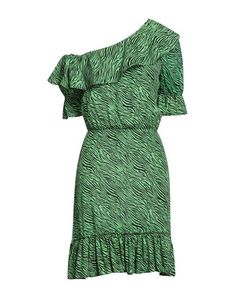 Crepe Frills Tiger stripes Wide neckline Short sleeves Unlined No pockets Trapeze style Womens Short Dress, Tiger Stripes, Short Dress, No Frills, Green Dress, One Shoulder Dress, Wrap Dress, Short Dresses, Short Sleeve Dresses