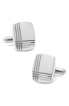 Polished stainless steel cuff links and studs are engraved with an elegant tartan design in this timeless set. 1/2"W x 3/4"L cuff link; 1/4" stud Stainless steel Imported Tartan Design, Easter Shopping, Sunglass Hut, Stud Set, Silver Cufflinks, Cufflinks Men, Basic Shapes, Cuff Links, Tartan Plaid