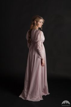 Colored Voile Chemise “Found Princess” Elegant Mauve Daywear Dress, Elegant Mauve Dress For Daywear, Fantasy Poses, Chemise Dress, Star Wars Outfits, Fantasy Photography, Medieval Clothing, Clothes Style, Designs To Draw