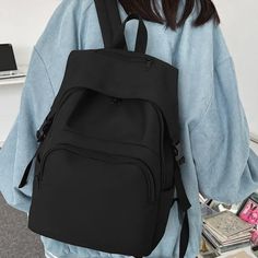 UAKISS - Women Students High-capacity Solid Sweet Handbags Casual All Match Simple Trendy Backpacks Korean Y2k Vintage Fashion Schoolbags Size:42*29*12CM "Size mearsured by ourselves, sometimes has some errors, but always within 3cm." High-capacity Casual Backpack For Daily Use, Casual High-capacity Backpack For Daily Use, Trendy Large Capacity Backpack For Back To School, Functional Shoulder Bag For Students, Trendy Solid Shoulder Bag For Back To School, Trendy Solid Color Shoulder Bag For Back To School, Solid Large Capacity Backpack, Large Capacity Solid Color Backpack, Trendy High-capacity Shoulder Bag For School