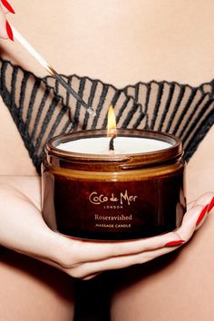 Coco de Mer Roseravished Massage Candle Massage Candles, Delicate Lingerie, Massage Candle, Rose Candle, The Senses, Oil Candles, Soybean Oil, Serving Spoon, Wellness Products