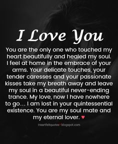 the words i love you are written in black and white with an image of a woman hugging