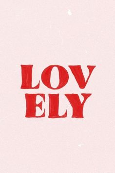 the words love fly written in red on a pink background