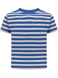 T-shirt and shorts set. White striped T-shirt with short sleeves. Crew neck. Ribbed button-down collar. Signature Polo Bear logo on front. White shorts with two front pockets and embroidered logo on front.Composition: Outside:, 100% Cotton Casual Striped Short Tops, Blue Short Sleeve Tops With Signature Stripes, Blue Short Sleeve Top With Signature Stripes, Blue Striped Short Sleeve T-shirt, Blue Tops With Signature Stripes For Summer, Summer Blue T-shirt With Contrast Stripes, Blue Vertical Striped T-shirt For Summer, Summer Short Sleeve T-shirt With Signature Stripes, White Striped Collar T-shirt For Summer