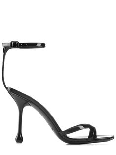 black calf leather square open toe branded leather insole crossover strap detail buckle-fastening ankle strap high stiletto heel Sandals Black, Stiletto Heel, Black Sandals, Leather Sandals, Jimmy Choo, Crossover, Calf Leather, Patent Leather, Ankle Strap