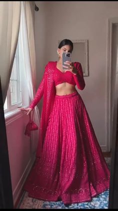 Lehenga Choli Designs, Lehenga Choli Wedding, Bridal Lehenga Red, Traditional Indian Dress