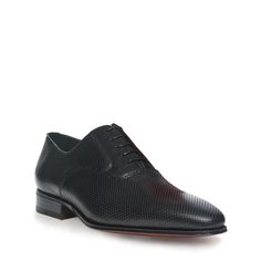 Free shipping Delivery from 5 to 10 business days Free returns. Exchanges up to 30 days Credit Card, Paypal and Multibanco (only for Portugal)  A 5-hole Oxford with an urban, contemporary silhouette.  Style: Oxford Exterior: Fine Calf Leather Lining: Leather Insole: Leather Outsole: Leather Option: Anti Slip Sole Material: Leather  Care intructions: Take good care of your shoes and they should do you proud for many years. Shoes should be put on using a shoe horn. Avoid wearing the same shoes on Business Lace-up Shoes With Round Toe And Perforations, Black Business Oxfords With Textured Sole, Business Leather Shoes With Perforated Almond Toe, Plain Toe Oxfords With Perforations, Business Oxfords With Perforations And Round Toe, Black Dress Shoes With Perforated Toe Box, Leather Oxfords With Perforated Toe Box For Semi-formal Occasions, Black Business Dress Shoes With Perforated Toe Box, Business Loafers With Perforations And Round Toe