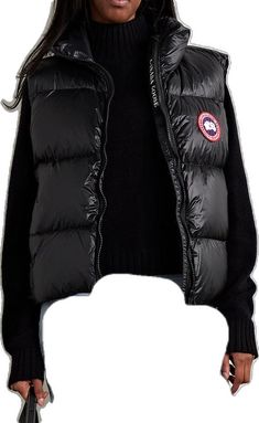 Canada Goose Women, Down Vest, Canada Goose, Canada Goose Jackets, Water Repellent, Women Collection, Luxury Design, Slip On, Black