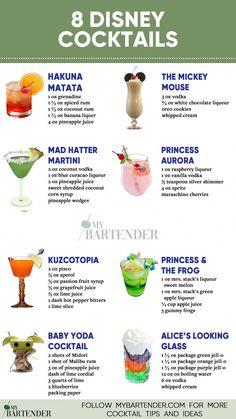 the 8 disney cocktails you need to drink this summer info from waltworld com