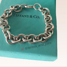 This Bracelet Is Marked Tiffany & Co. 1995 925 On Center Link. This Was Never Worn And Comes With Box And Dust Bag. This Is For The Charm Bracelet Only. Please Visit My Closet To View The Rest Of The Set Visit My Closet For Tiffany & Co. Charms All New) Size 7.5 Modern Aaa Quality Jewelry For Formal Occasions, Luxury Sterling Silver Bracelet With Oval Link, Luxury Sterling Silver Diamond Bracelet, Classic Sterling Silver Bracelet Engraved For Formal Occasions, Classic Formal Sterling Silver Engraved Bracelet, Classic Engraved Sterling Silver Bracelet For Formal Occasions, Classic Engraved Sterling Silver Bracelet, Luxury Sterling Silver Oval Link Bracelet Gift, Luxury Bracelet With Silver Oval Link Chain