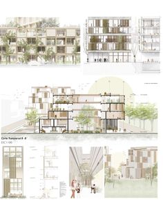 three different views of an architectural project