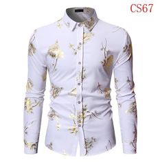 Men Gold Rose Floral Print Dress Shirt
Please check your real size and make an order.
Because if it not fix you need to return it.You need to pay return fee.so please check your correct size.Read the description and size chart and select your size.
Description:

1.Item Type: Rose Bronzing Print Shirt Men

2.Material: Polyester,Cotton

3.Style: Gold Rose Print/ Bronzing Floral Shirt/ Long Sleeve/ Turn Down Collar/Button Closure/ Wedding Dress Shirt/ Steampunk/ Stylish/ Creative/ Casual Slim Fit/ Prom Shirts, Floral Print Shirts, Mens Long Sleeve Shirts Casual, Wedding Dress Shirt, Casual Dress Shirt Men, Printed Shirts Men, Floral Long Sleeve Shirt, Costume Shirts, Autumn Clothes