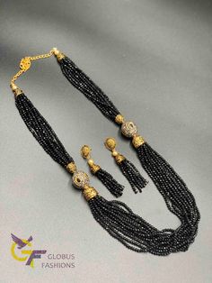 Full crystal black beads chain Handmade jewelry Silver plated jewelry One gram gold jewelry Official Website globusfashions.com 🌸 S H O P . M O R E . S T Y L E S 🌸 https://www.etsy.com/shop/Globusfashions Necklaces - https://www.etsy.com/shop/Globusfashions?section_id=18712263 Bracelets - https://www.etsy.com/shop/Globusfashions?section_id=18969767 Pendant Sets - https://www.etsy.com/shop/Globusfashions?section_id=18707402 Tikka - https://www.etsy.com/shop/Globusfashions?section_id=20096802 Ba