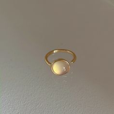 Material: Metal Style: Retro Fashion Element: Metal Gold Opal Ring Adjustable, Gold Adjustable Opal Ring, Round Shape, Adjustable Gold Opal Ring, Everyday Minimalist Round Opal Ring, Gold Pearl Ring With Metal Band, Adjustable White Enamel Ring, Everyday Elegant Enamel Ring, Adjustable Minimalist Dome Ring, Minimalist White Dome Ring