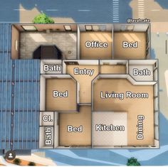 the floor plan for an apartment building