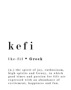 the words keffi like - i greek are in black and white text on a white background