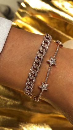 Dope Jewelry, Diamond Star, Star Bracelet, Girly Jewelry, Jewelry Inspo, Diamond Bracelets, Pretty Jewellery, Piercing Jewelry, Cute Jewelry