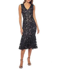 Women's Cocktail & Party Dresses | Dillard's V-neck Lace Dress With Floral Embroidery For Party, Lace Midi Dress V-neck For Evening, Lace V-neck Midi Dress For Evening, V-neck Lace Dress For Formal Occasions, Fitted V-neck Lace Dress, Lace V-neck Midi Dress, Spring Cocktail Lace Dress With V-neck, Fitted V-neck Lace Cocktail Dress, Formal V-neck Dress With Floral Embroidery