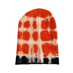 Beanie color is vibrant orange and black with a hint of indigo. A great knit hat you can wear every day, made of cotton fabric with a little stretch to it. Hand tie-dyed using eco-friendly dye in our design studio in Los Angeles, California. No two beanies are exactly the same, but all are similar. Photos show both sides of beanie. Made in California. USA made. Tie Dye Beanie, Orange Tie Dye, Knit Hat For Men, Hand Tie, Orange Tie, Hat Men, Hat For Man, Skull Cap Beanie, Vibrant Orange