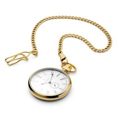 Elevate your style with this stunning open-faced pocket watch for men. Features black Roman numerals and hands, along with a sub-dial that counts the seconds. The slender gold- and silver-toned surgical steel case fits neatly in your pocket for easy access. Runs on Japanese Miyota movement. Watch attaches to your belt or pocket with the sturdy clip at the end of the chain. Designed in Denmark by Seizmont. Comes in an environmentally friendly storage box. Time Keeper, Your Person, Welcome To The Family, Clip Wallet, Telling Time, Square Rings, Beard Care, Gorgeous Gift, White Dial