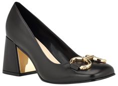 PRICES MAY VARY. Step out in style in the Nine West Caven dress pumps. This pump features a modern square toe, horsebit detailing on the upper and a high block heel. Perfect for dressing up or down! Founded in 1978, Nine West empowers women to take on the world in style, from day to night. Square Toe Slip on Closure 2.60" Heel Height Chic Heels With Horsebit Detail For Office, Formal Heels With Horsebit Detail And Block Heel, Evening High Heels With Horsebit Detail, Chic Block Heels With Horsebit Detail, Formal Round Toe Heels With Horsebit Detail, Elegant Round Toe Heels With Horsebit Detail, Block Heel Pumps, Modern Square, Kids Luggage