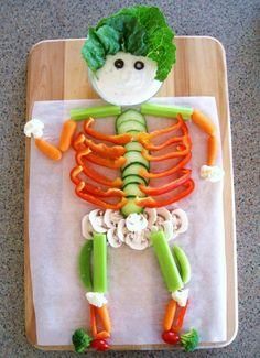 an image of a skeleton made out of vegetables