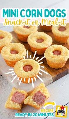 mini corn dogs snack - it - on meal recipe for kids and adults from ready in 20 minutes