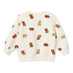 From family outings to playdates, he'll look adorable and feel comfy in this Okie Dokie baby boys' long-sleeve sweatshirt featuring a fun pattern. It's crafted from a fleece blend of cotton and recycled fabric and has a regular-fit and a classic crew neckline. Style it with joggers. Closure Type: Pullover HeadFit: Regular FitNeckline: Crew NeckSleeve Length: Long SleeveFiber Content: 55% Cotton, 45% Recycled PolyesterFabric Description: FleeceCare: Machine Wash, Tumble DryCountry of Origin: Imp… Winter Cartoon Print Tops For Loungewear, Playful Fleece Sweatshirt With Cartoon Print, Playful Long Sleeve Fleece Sweatshirt, Casual Long Sleeve Sweater With Bear Print, Cute Winter Tops With Ribbed Cuffs, Casual Crew Neck Sweatshirt For Playtime, White Fleece Top For Fall, Cute Long Sleeve Fleece Tops, Cute Ribbed Cuffs Tops For Loungewear