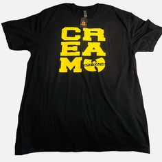 Cream Wu- Tang Logo Tee! Cash Rules Everything Around Me! Dope Looking Wu-Tang Logo Unisex Tee. Comes In Multiple Sizes And Colors Please Specify Black , Yellow Or White. 100% Preshrunk Cotton Cream Wu Tang, Wu Tang T Shirt, Cash Rules Everything Around Me, Wu Tang, Logo Tee, Logo Tees, Yellow Black, Black N Yellow, Tee Shirts