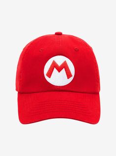 Nintendo Super Mario Bros. Mario Ball Cap, Mario Merch, Mario Costume Women, Mario Clothes, Mario And Luigi Hats, Mario Cap, Paw Patrol Room, Luigi Hat, Mario Hat, Mario Costume