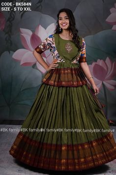 Long Frocks Models For Stitching Latest, Latest Long Frocks With Sarees, Paithani Dress, Long Frocks For Women, Saree Reuse, Pavadai Sattai, Long Blouse Designs