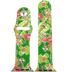 This Printed Silicone Apple Watch Band from Olivia Pratt is made from durable, soft silicone material. Available in multiple unique prints and sizes. Olivia Pratt is always looking after new designs to improve your style! Using the best quality materials available in all of our products to ensure long durability in your every day wear. Size: 38. Color: green flamingo. Green Casual Adjustable Apple Watch Band, Casual Adjustable Green Apple Watch Band, Casual Green Adjustable Apple Watch Band, Watch Safes, Improve Your Style, 38mm Apple Watch Band, Wearable Tech, Flamingo Print, Apple Watch Series 1