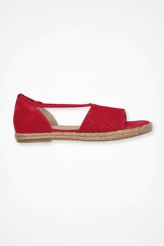 “Seville” Leather Espadrilles by Walk With Me™ - Coldwater Creek Fireplace Mantel Decor, Espadrilles Style, Mantel Decor, Bungee Cord, Leather Espadrilles, Fireplace Mantel, Perforated Leather, Coldwater Creek, Espadrille Shoes