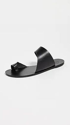 ATP Atelier Petina Flats | Shopbop Leather Slip-on Sandals With Square Toe, Leather Square Toe Slip-on Sandals, Square Toe Leather Slip-on Sandals, Sleek Leather Slip-on Sandals, Sleek Leather Sandals With Rubber Sole, Sleek Leather Slides For Summer, Atp Atelier, Zambia, Papua New Guinea