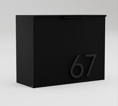 a black box with the number 76 on it is shown in front of a white background