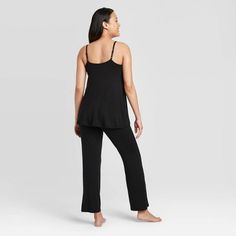 Maternity Drop Cup Nursing Cami/Pajama Set - Isabel Maternity by Ingrid & Isabel Black XS, Women's Casual Black Sets For Relaxation, Maternity Pajama Set, Sleep Tank Top, Nursing Nightgown, Nursing Maternity, Love Well, Maternity Pajamas, Comfy Sets, Skin To Skin