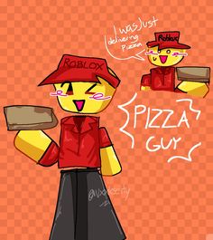 an image of a cartoon character that is holding a piece of pizza in his hand