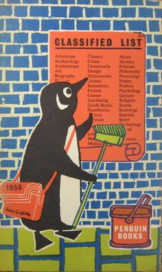 an image of a penguin with a bucket and cleaning supplies on it's back